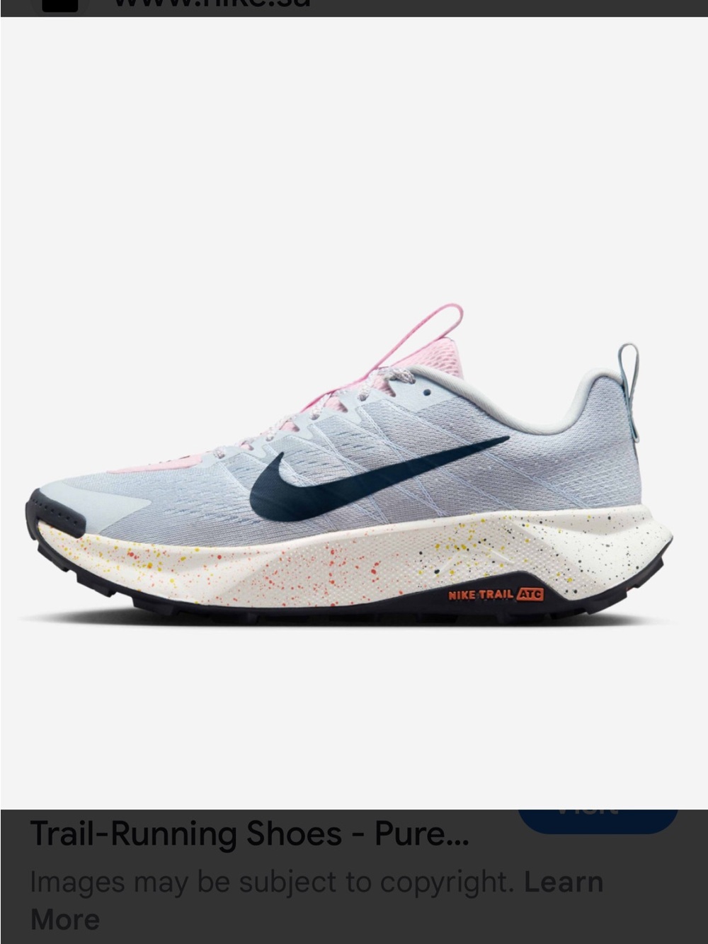 Nike Wildhorse 10 Trail Running Shoes Pure Platinum Men’s 11.5 - Like New